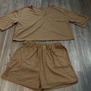 Tan matching lounge set